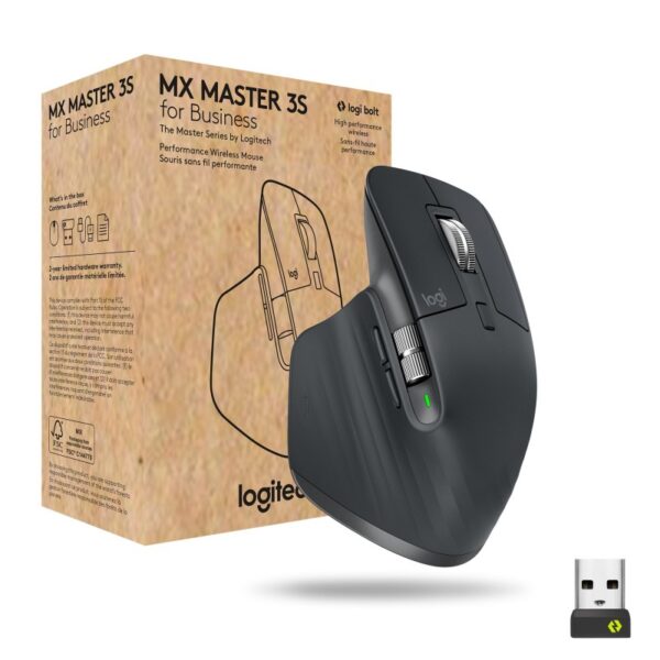 logitech-mx-master-3s-for-business-maus-rechts-rf-wireless-bluetooth-laser-8000-dpi Maus Logitech MX Master 3S Graphite Wireless, i zi