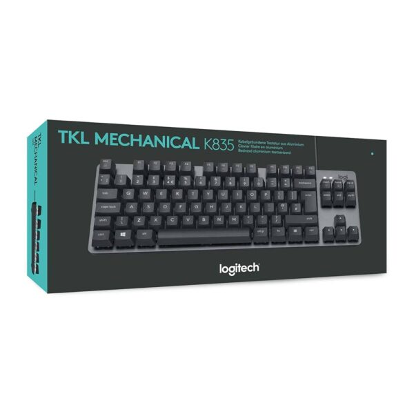 Tastierë Logitech K835 TKL Red, me kabllo, e zezë