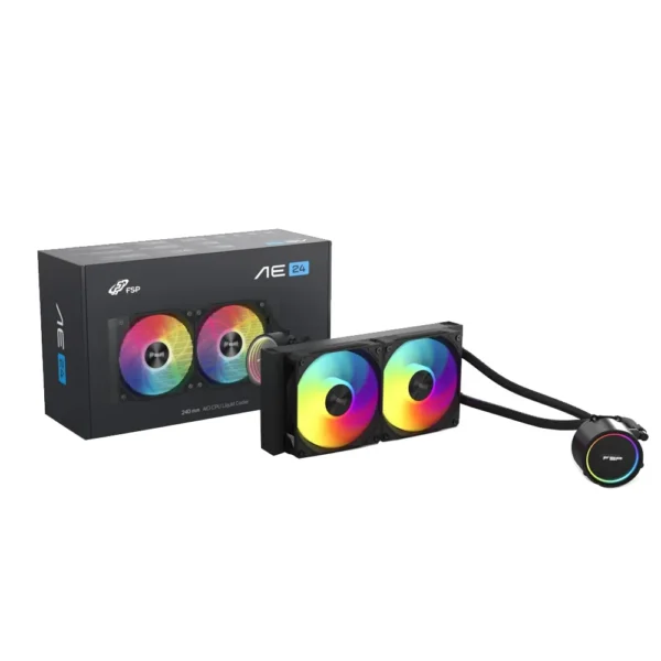 Ftohës Liquid FSP 240 AE24-B, ARGB, Multi , i zi