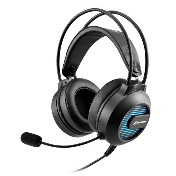 Kufje Sharkoon Skiller SGH20 RGB, të zeza