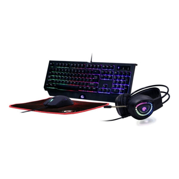 Set Tastierë, Maus, Kufje + Mauspad Gembird Phantom gaming, ARGB