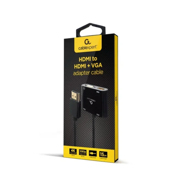 Gembird - Adapter HDMI në HDMI + VGA + Audio