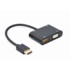 01 Gembird - Adapter HDMI në HDMI + VGA + Audio