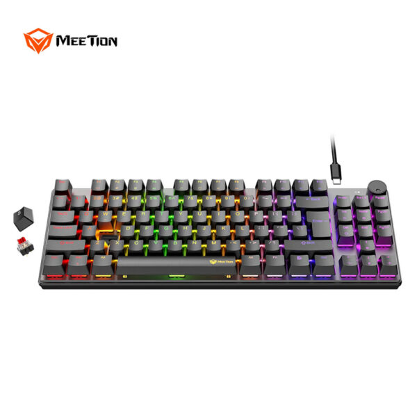 48 Tastierë Gaming Meetion MK008 Pro, USB, Red Switches, e zezë