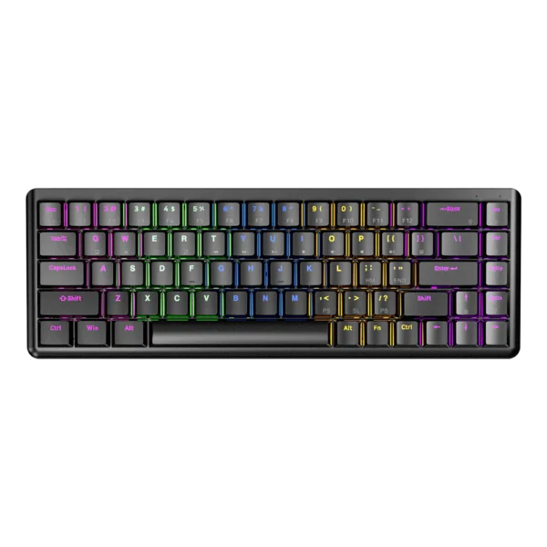 b1 Tastierë Gaming Rampage Rebel, USB, Blue Switches, e zezë