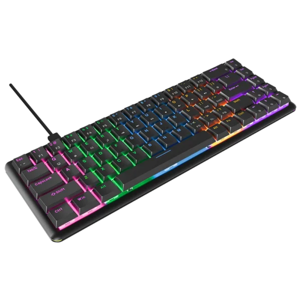 Tastierë Gaming Rampage Rebel, USB, Blue Switches, e zezë