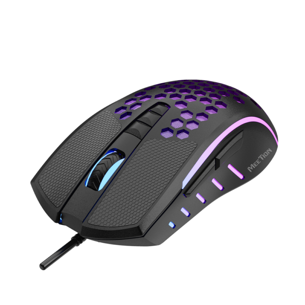 Maus Gaming Meetion GM015, USB, i zi (RGB) 6400 DPI