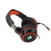 hp 30 3 Kufje Gaming Meetion HP030, USB, të zeza/kuqe, RGB