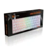 Tastierë Gaming Meetion MK005 USB, Blue Switches, e bardhë