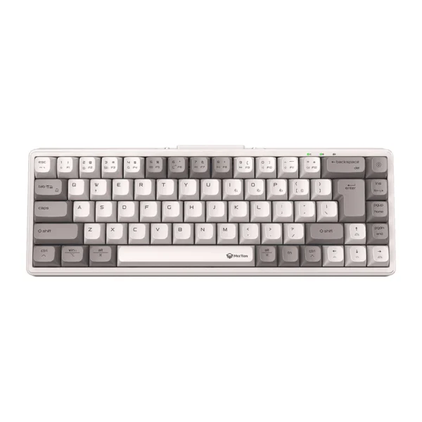 Tastierë Gaming Meetion MK12, Tri-Modale (USB, Wi-Fi, Bluetooth), Red Switches, e bardhë