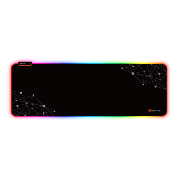 Mauspad Gaming Meetion XL PD121, i zi, RGB