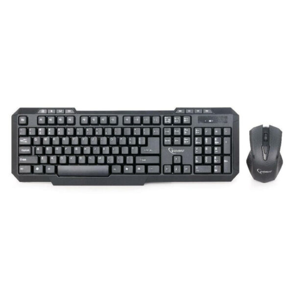 Set tastierë dhe maus, Gembird KBS-WM-02 Wireless, e zezë