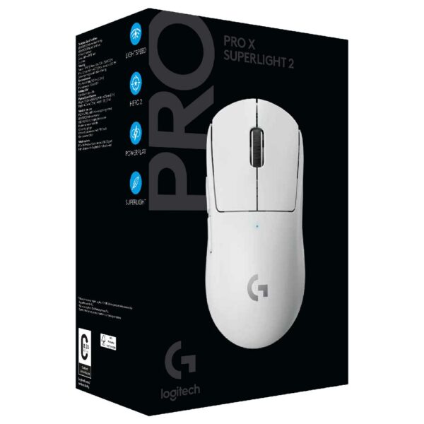 66 Maus Logitech G Pro X Superlight 2 Wireless, i bardhë