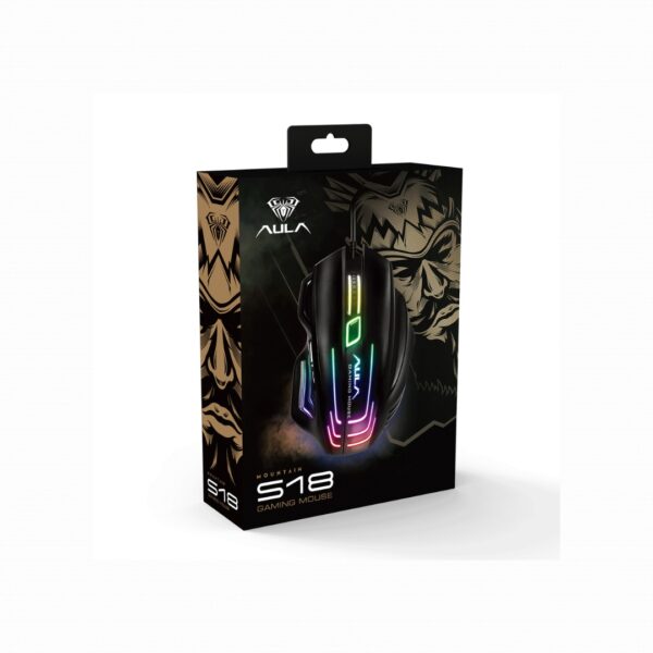 Maus Gaming Aula S18 6400 DPI, USB, i zi