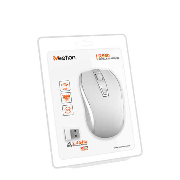 a5 Maus Meetion R560, 2.4G Wireless, i bardhë