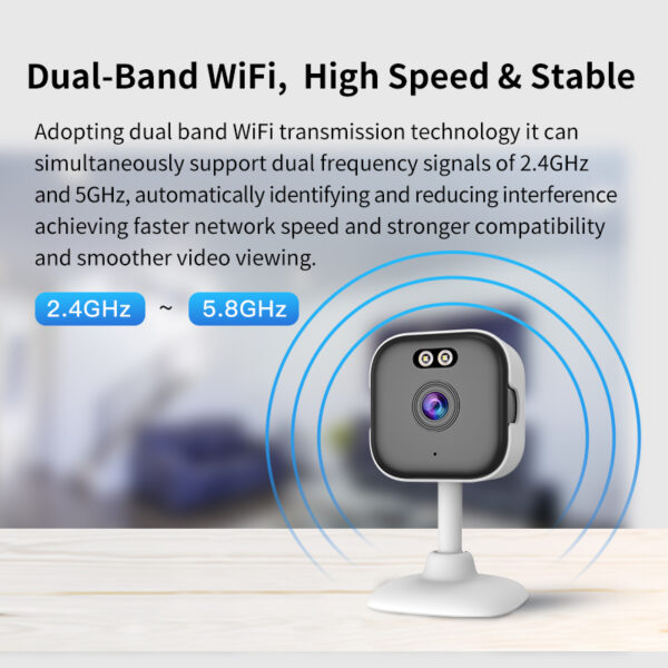 Kamerë e brendshme QC2 Smart Wi-Fi Camera 2 MP Full HD + 64 GB SD Card