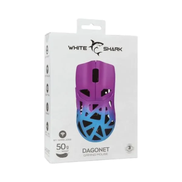 Maus Gaming, White Shark Dagonet WGM-5019, Blu/Vjollcë