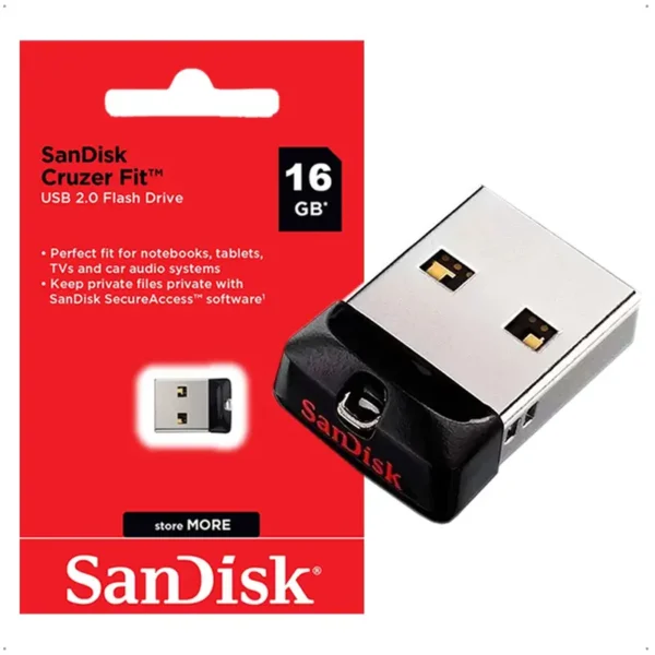 sd16 USB 16 GB SanDisk, Cruzer Fit 2.0