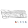 w1 Tastierë Meetion K230MW, Wireless 2.4G + Bluetooth, e bardhë