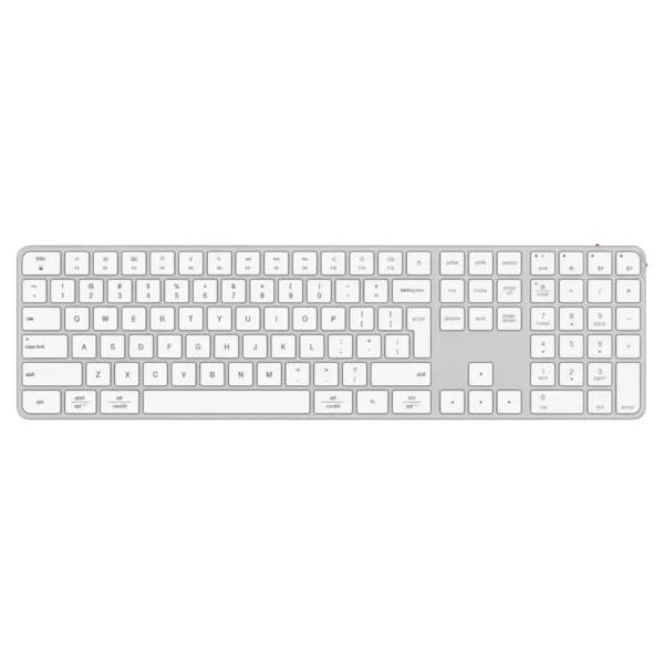 w2 Tastierë Meetion K230MW, Wireless 2.4G + Bluetooth, e bardhë