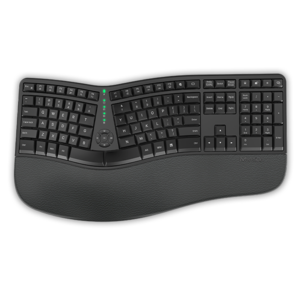 Tastierë Meetion Director, Wireless, Ergonomic, e zezë