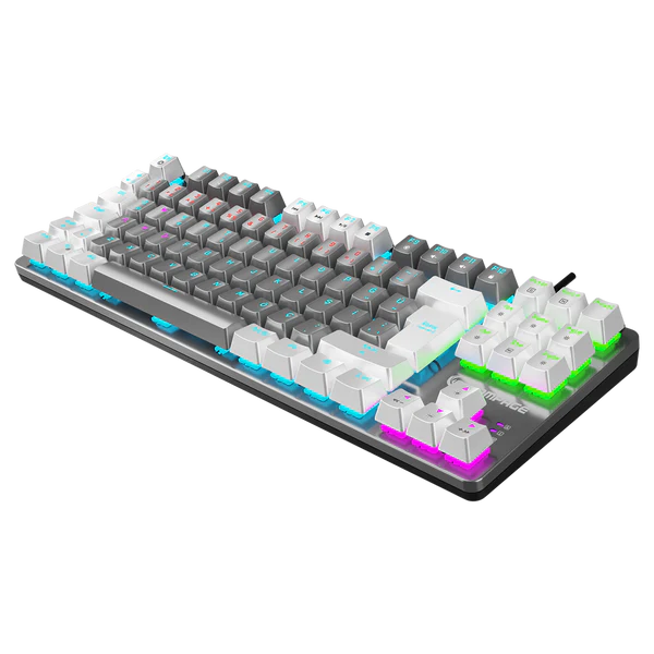 Tastierë Gaming Rampage SNUG K14 TKL RGB – Red Switches, e bardhë/hiri