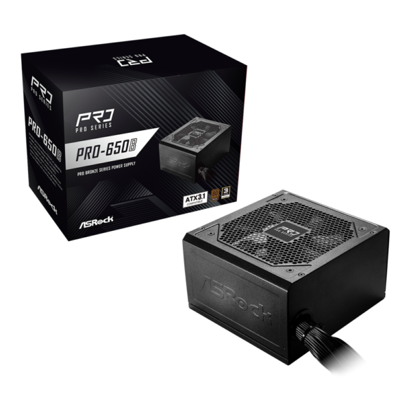 Burim energjie ASrock Pro-650B 650W 80+ Bronze