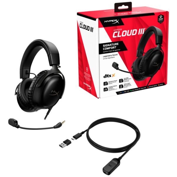 hyperx black 2 Kufje Hyperx Cloud III, të zeza