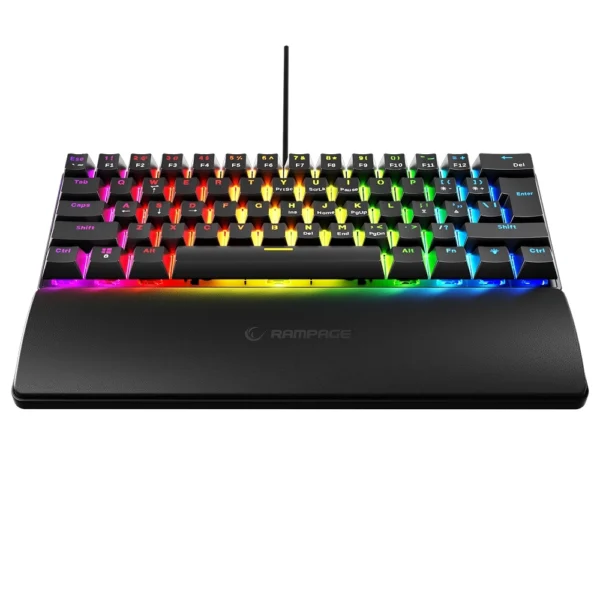 p3 Tastierë Gaming Rampage Plower K60 – Blue Switches, e zezë