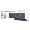 Set tastiere Gembird 3-në-1 (tastierë + maus + mouse pad) (KBS-UML-01)