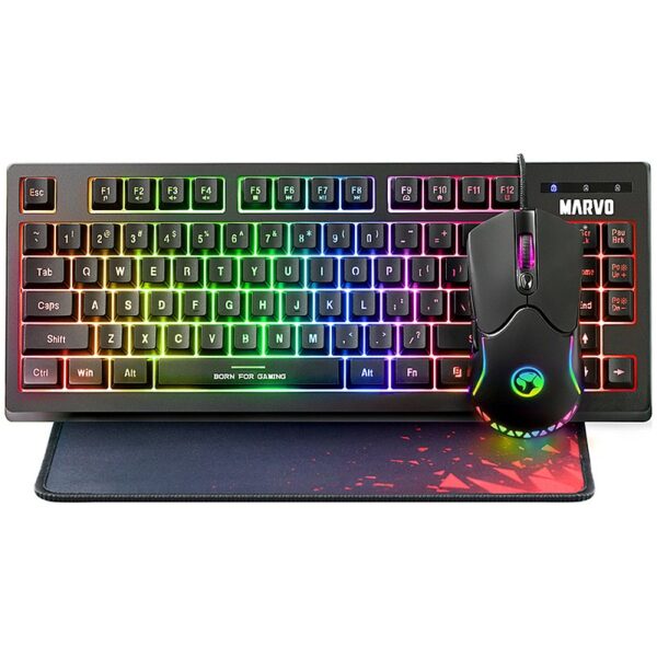 Set Gaming Tastierë + Maus + Mousepad, Marvo CM310 EN (3in1)