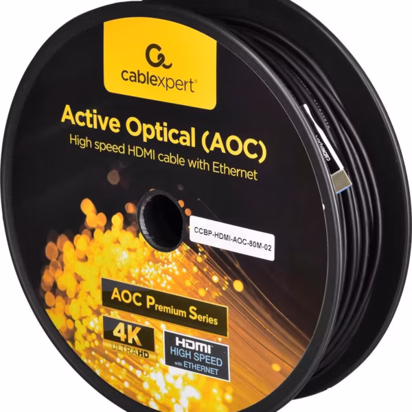 Gembird - Kabllo HDMI AOC (Optical Active) High Speed me Ethernet 80m