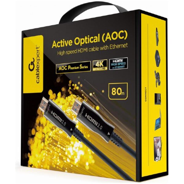 011 Gembird - Kabllo HDMI AOC (Optical Active) High Speed me Ethernet 80m