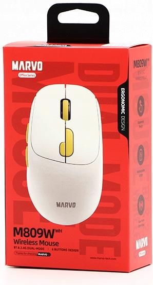 06212bc1-0ac1-44fe-99d7-859c759fc069_i-marvo-m809w-biala-m809wwh.jpg Maus Wireless, Marvo, M809W WH