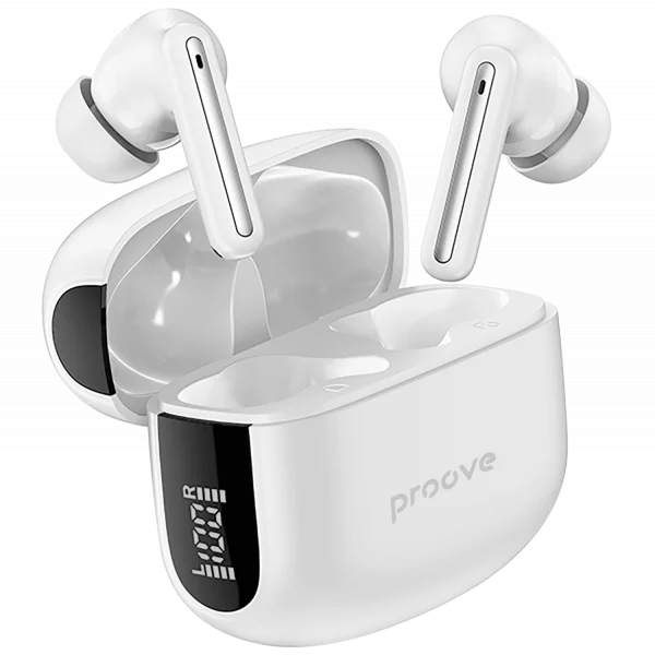 Dëgjuese Wireless Proove Tempo TWS with ANC (APP) , të bardha