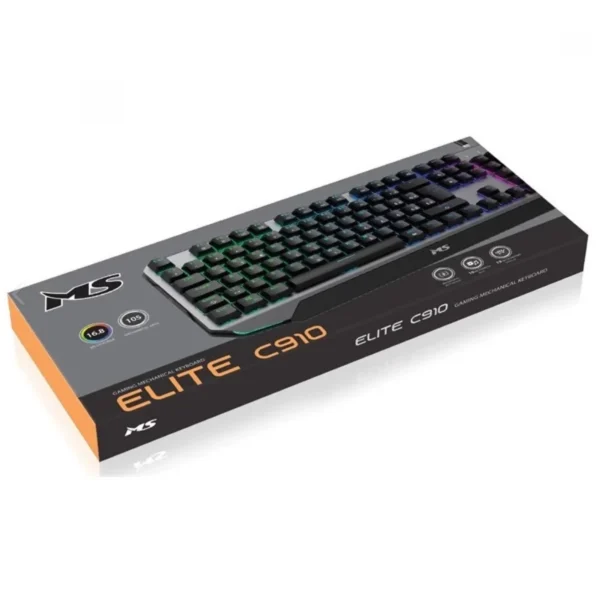 1.1 Tastierë Gaming Mekanike MS ELITE C910, Red Switch, RGB, e zezë