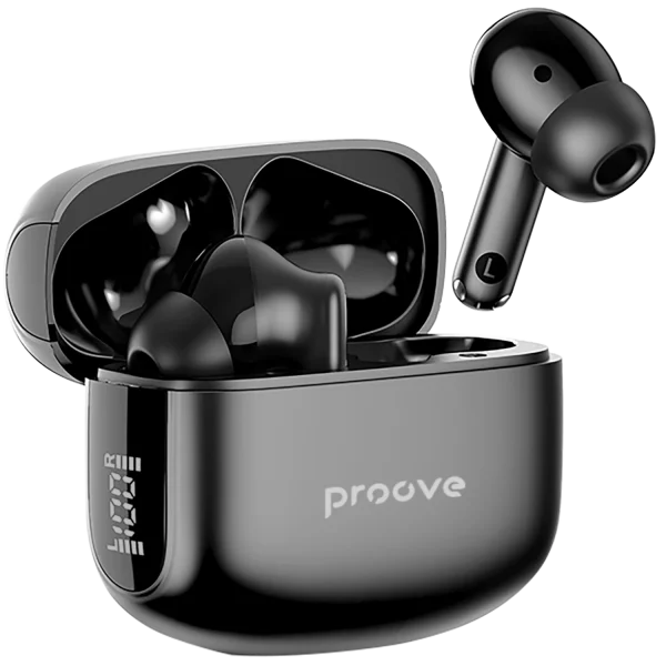 Dëgjuese Wireless Proove Tempo TWS with ANC (APP) , të zeza