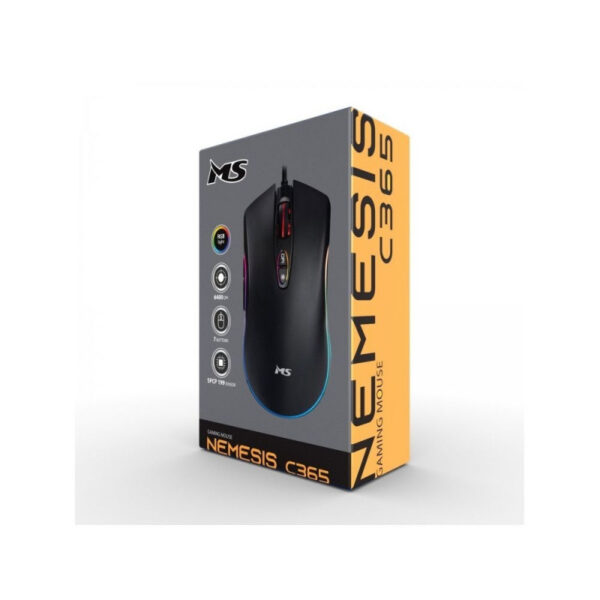 3651 Maus Gaming Optik MS NEMESIS C365, RGB, i zi