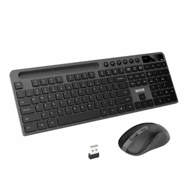 Marvo-Combo-Keyboard-Mouse-KC411W-SP-Black-2.jpg Set Tastierë + Maus Wireless, Marvo KC411W EN BK