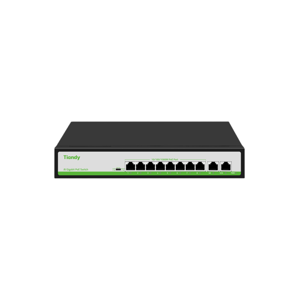 TC-P3S010-10-100-1000.png Switch PoE Smart, Tiandy, TC-P3S010