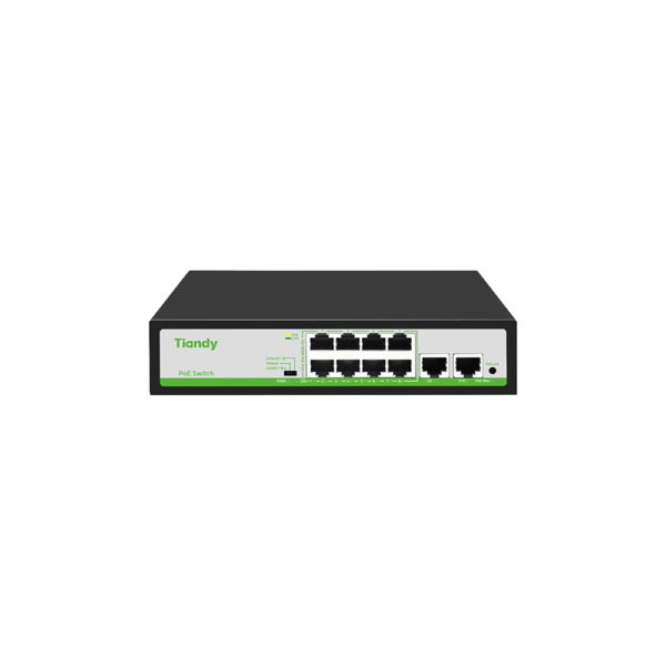 TC-P3S010-H-10-100.png Switch PoE Smart, Tiandy, TC-P3S010