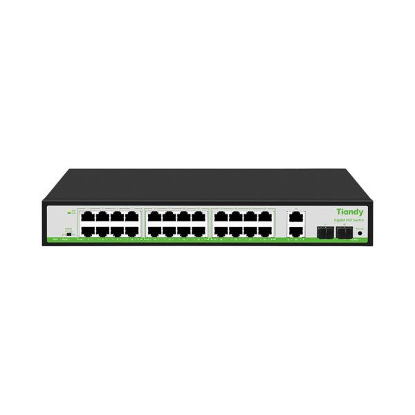 TC-P3S028-10-100-1000.png Switch PoE Smart, Tiandy, TC-P3S028