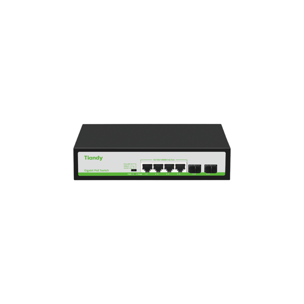 TC-P3S06-10-100-1000.png Switch PoE Smart, Tiandy, TC-P3S06