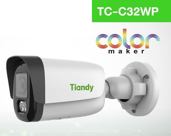 Tiandy-Tri-Light-Series-Tc-C32wp-with-2-Warm-Lights-Bullet-Camera.jpg Kamerë Tiandy IP TC-C32WP 2.8mm V4.2 Metal