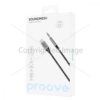 aaaux Kabllo AUX Proove SoundMesh Type-C to 3.5mm (1m), e zezë