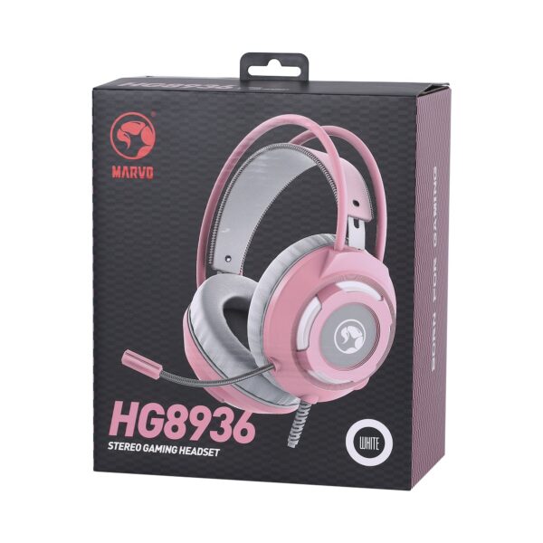 marvo_hg8936_pink_grey_05_qaFEa5.jpg Kufje Marvo, gaming, HG8936, USB + 3.5mm