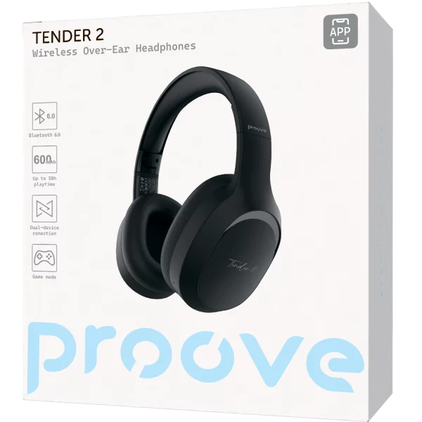 tender2 Kufje wireless Proove Tender 2 (APP) , të zeza