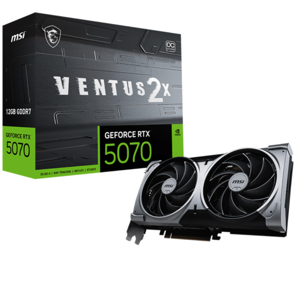 Kartelë Grafike MSI RTX 5070 VENTUS 2X OC, 12G, GDDR7