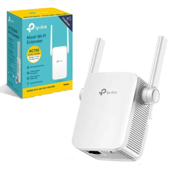 Zgjerues Rrjeti, Extender, TP-Link AC750 Wall Plug Wi-Fi 5