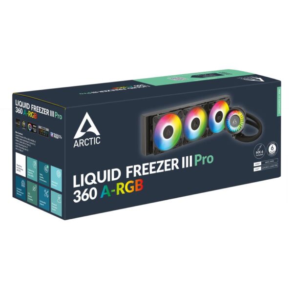 1437932-03-45cf273f-491e-4cc3-8298-57345c1ffdf4.jpeg Ftohës CPU me ujë AIO - Arctic Liquid Freezer III PRO 360 A-RGB - 360mm, i zi